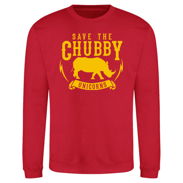 Save The Chubby Unicorns Unisex Sweatshirt Thumbnail